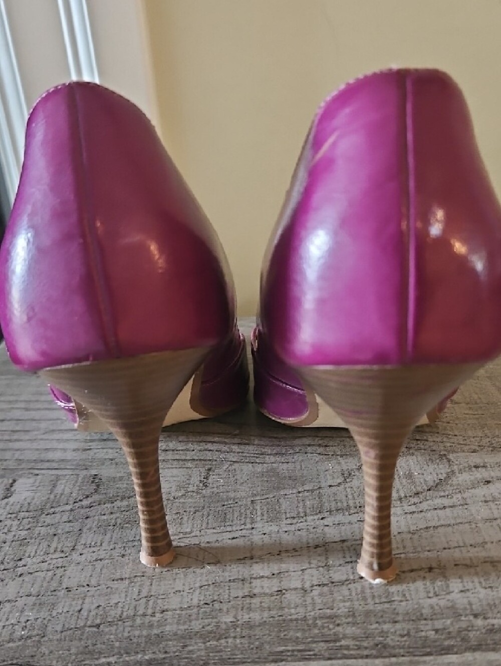 Call It Spring Magenta Pointed Toe Pumps - Picture 3 of 6